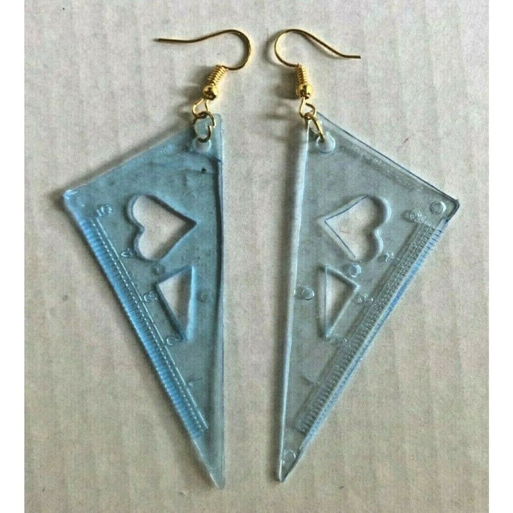 New from Vintage Mini Blue Ruler Charms Costume Jewelry C12